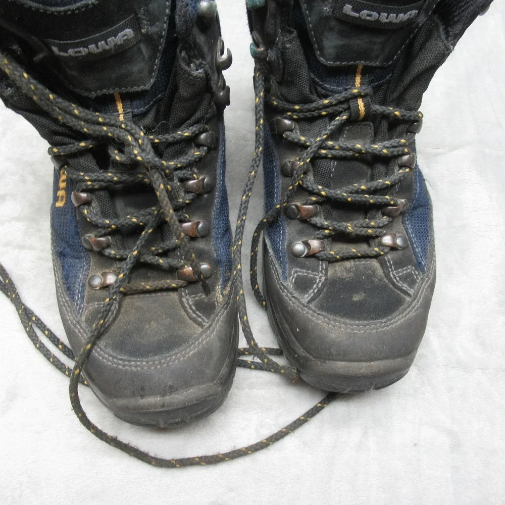 Lowa Hiking Boots Womens 5 Blue Gore-Tex‎ Waterproof Renegade GTX Mid Outdoor